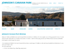 Tablet Screenshot of johnsonscaravanpark.ie